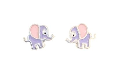 Picture of PINK&PURPLE HEFFALUMP STUDS
